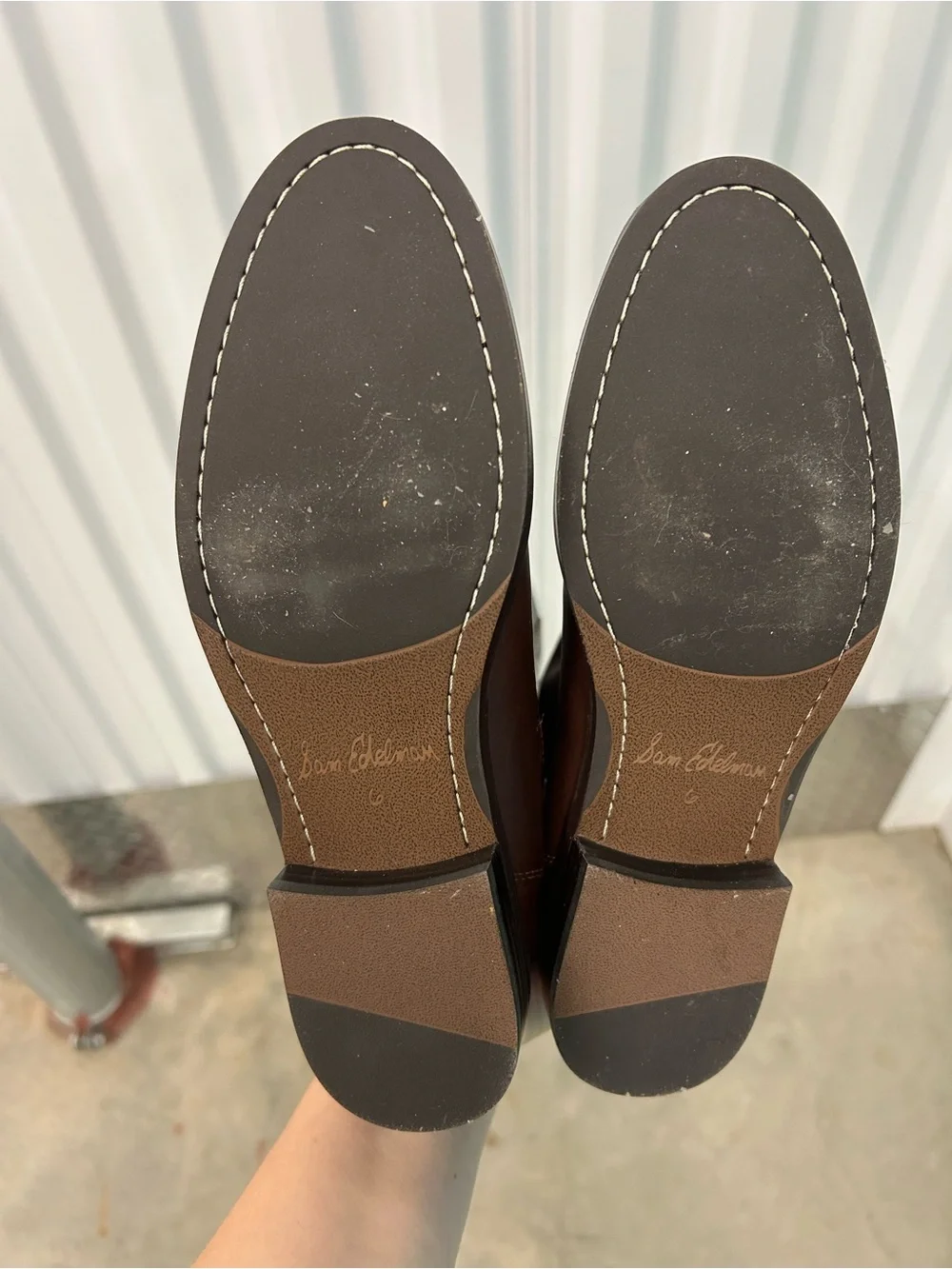 Sam Edelman Over-the-Knee Riding Boots in Brown Leather